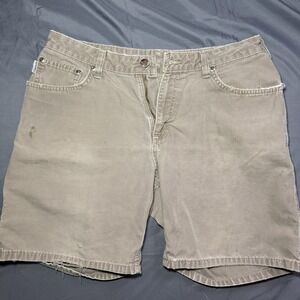 Carhartt Carpenter Shorts Work Wear Size 32 Brown Skater Grunge Thrashed